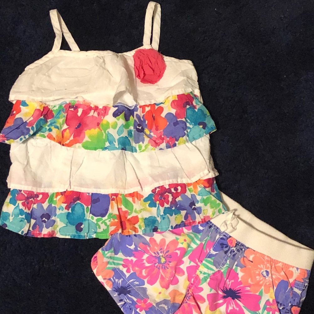 Floral Top by children’s Place, Bottom by Cherokee